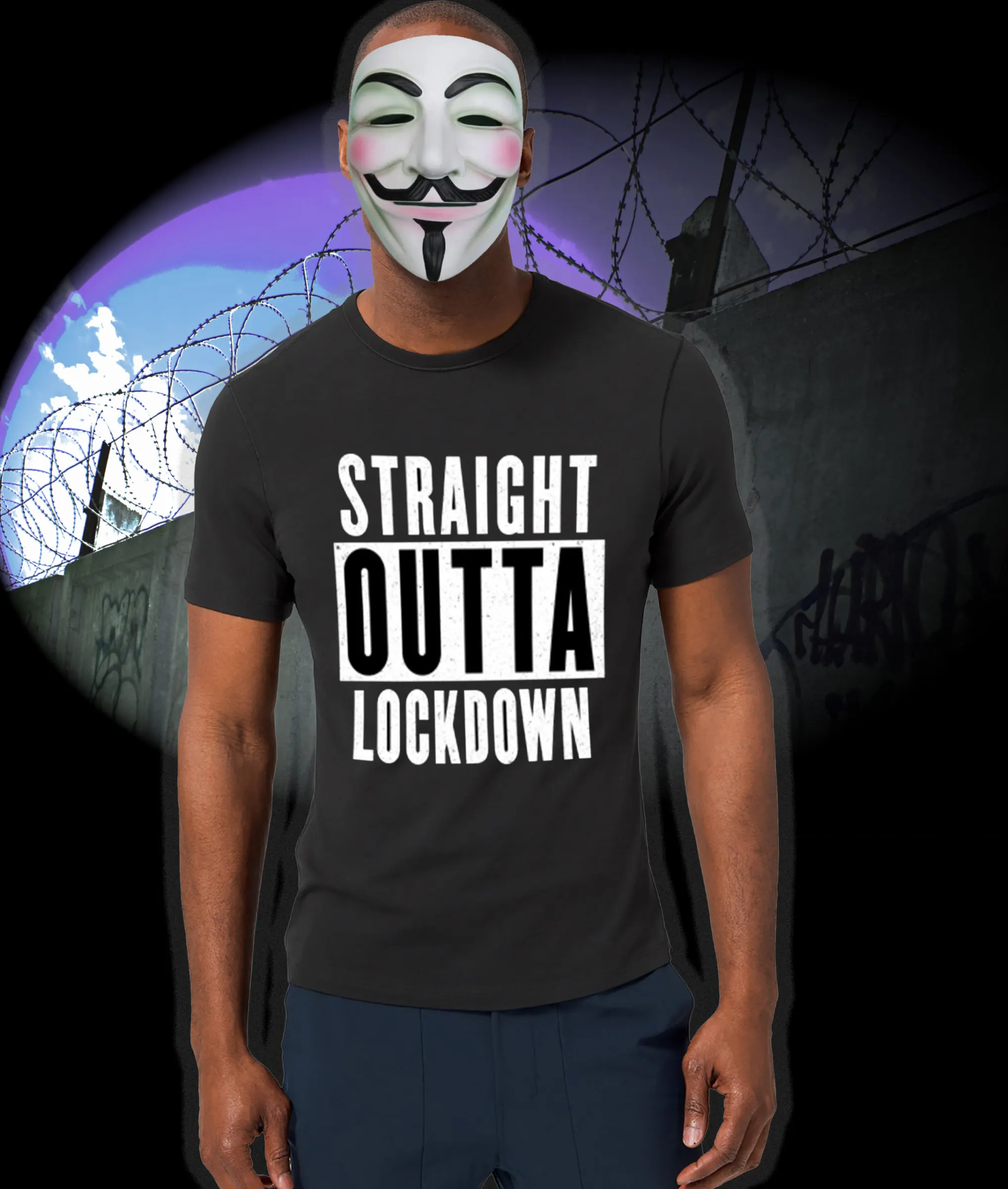 straight outta lockdown t-shirt