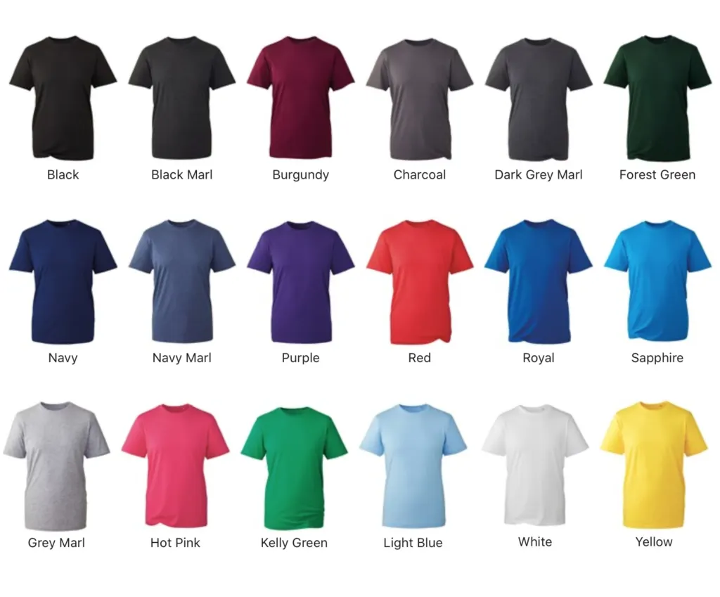 anthem t-shirt colours