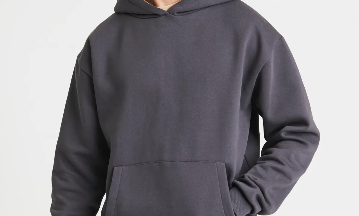Heavyweight charcoal hoodie