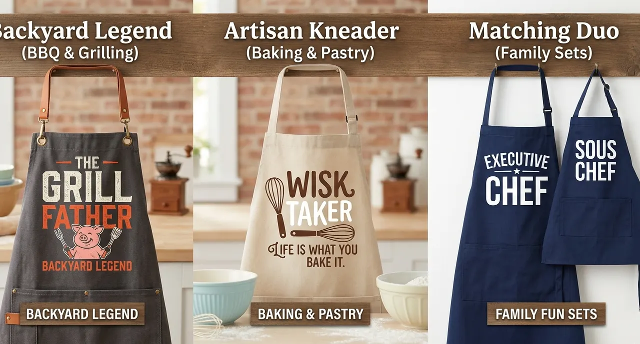 Custom print aprons